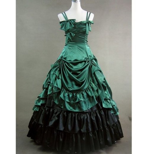 gothic-culture: yawncaster: guys lets go against dumb fashion trends and instead wear victorian dres