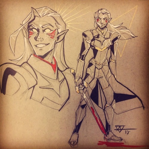 triangle-art-jw:More prince Lotor doodles thanks to the se3 trailers. I’m pretty sure he&rsquo
