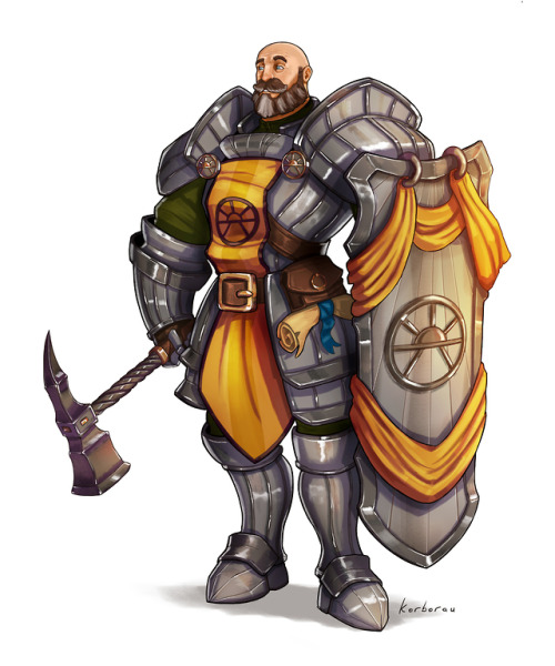 Bernard is 56 year old human(Luskan)paladin of Lathander. He always has a smile on his face and love