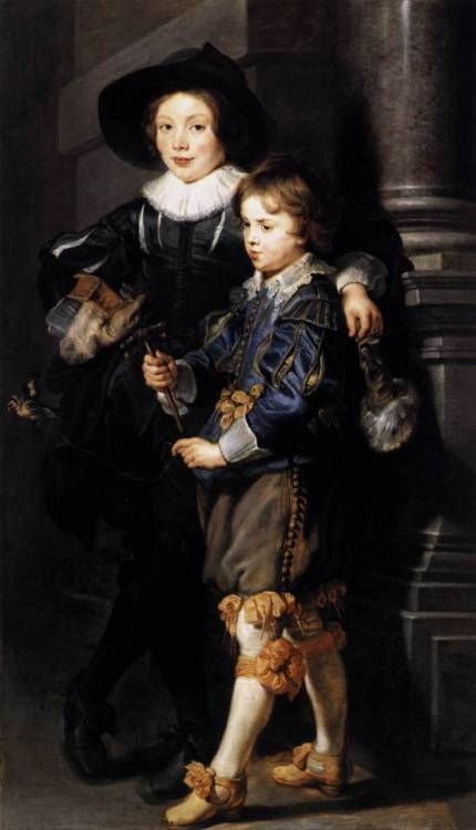 artist-rubens: Albert and Nicolaas Rubens, 1626, Peter Paul RubensSize: 93x157 cmMedium: oil, wood