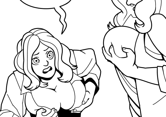 The inks for the comic are all done! It was a pretty tiring week, thanks to everyone