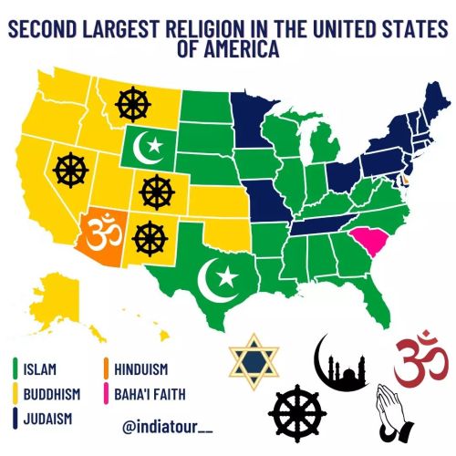 Largest Religions In US By Indiatour Maps On The Web 9d6d8c28fd42341f347e739160c36acf1dbb6e10