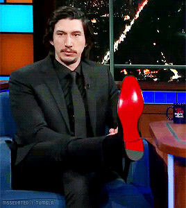 mssedated:Adam Driver + This is getting awkward so let’s go back to looking at the bottom of my shoe