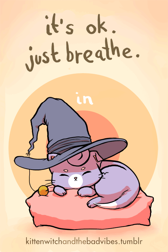 kittenwitchandthebadvibes:Counting your breaths can help to calm you down during an anxiety attack. 