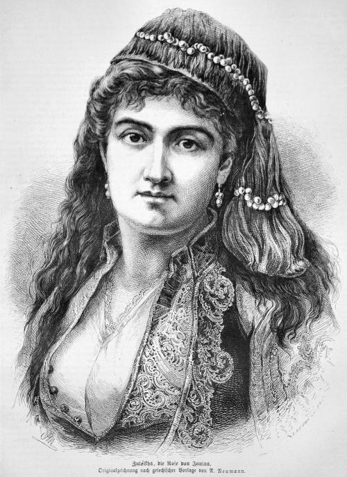 Die Gartenlaube 1875, Zuleiha Turkish girl.