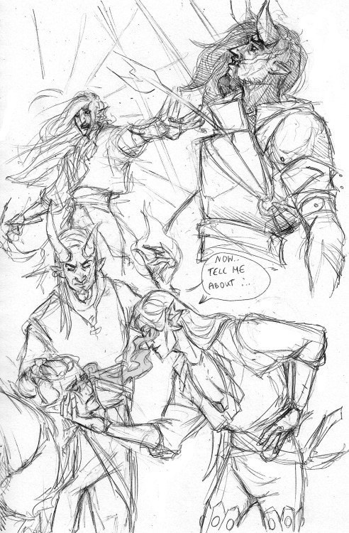 Some of the latest sketches They are definitely NOT good people. But they are good to each other&hel