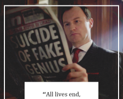 everyholmesneedsawatson:  &ldquo;Caring is not an advantage, Sherlock.&rdquo; 