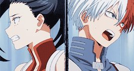 kageyamastobio:  Yaoyorozu Momo & Todoroki Shouto Moments 