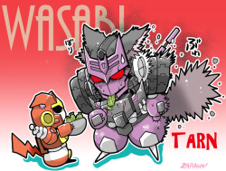 yukizarashi:  The cat which eats　3 TARN: WASABI DRIFT: SUSHI 