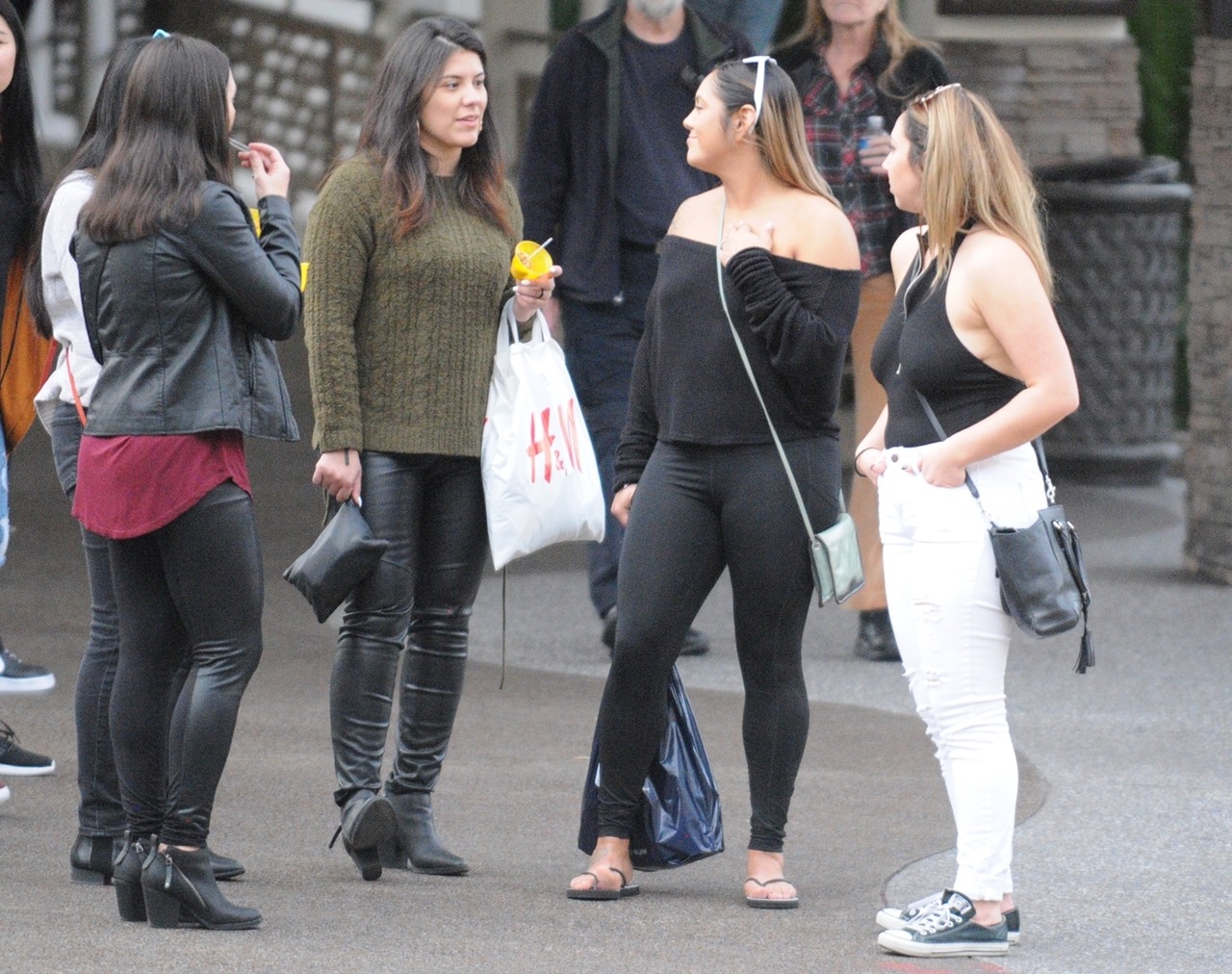 These fine ladies were hanging out downtown.