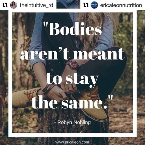 #Repost @theintuitive_rd (@get_repost)・・・Diet culture tells us to “fix” our body. Make it into somet