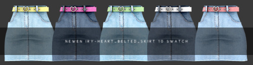 Set Series  [ I Remember You ] set - FemaleIRY-Sheer-top 30 swatchIRY-Heart-belted-skirt 10 swatchIR