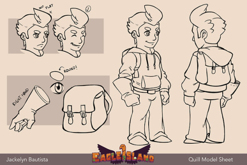 Model sheets for Eagle Island