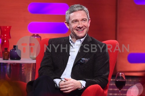Martin Freeman during the filming for the Graham Norton Show at BBC Studioworks 6 Television Centre,