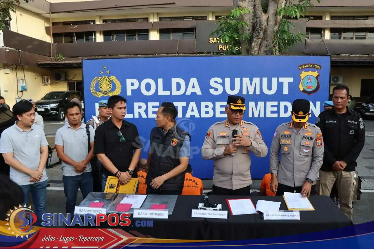 Unit Resmob Satreskrim Polrestabes Medan Ringkus 4 Pelaku Debt Collector