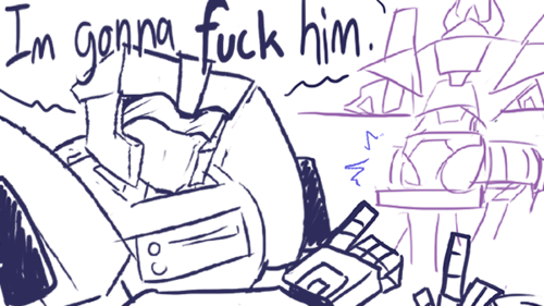 shokkuwebu:  servojob:  shokkuwebu:  i see a lot of people go “OHHH CYCLONUS/TAILGATE IS FATHER/SON RELATIONSHIP”  and i just imagine tailgate being like “oh man i cant wait to frag cyclonus”  and the other robots are just like “awww,