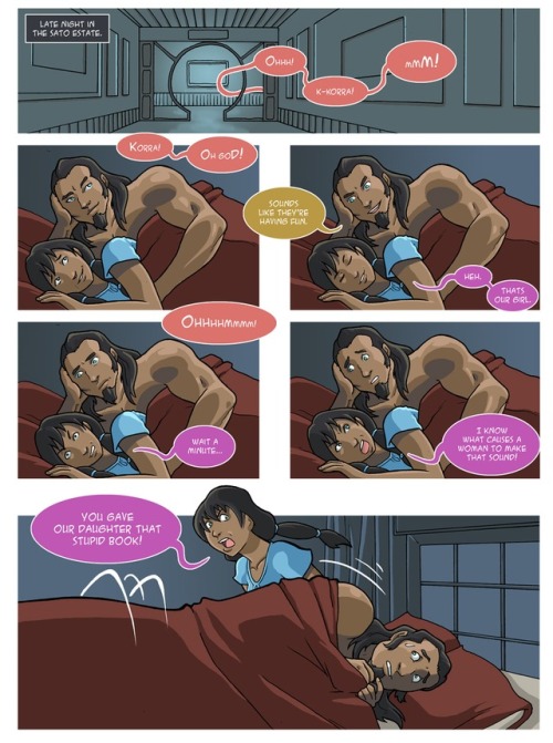 jake-richmond: More Korrasami comics.This is probably the most PG rated comic about the Avatar mastu