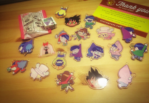 Drunko-matsu, Dragon Ball, One Piece, and Kiki’s Delivery Service Charms are in for Anime Expo!! The