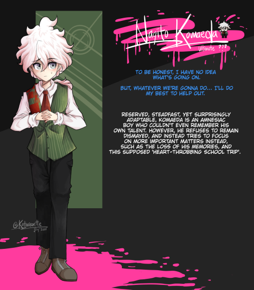 Reference cards for my Talentswap/Different Talents AU, called ‘The Analyst&rsquo; AU