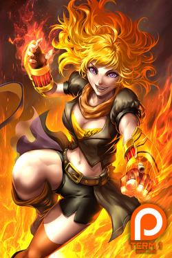 lostin2d:  Top 10 Favorite RWBY Characters:2. Yang Xiao LongOriginal art by: http://quirkilicious.deviantart.com/