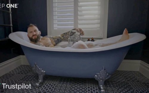 Joe Marler Enjoying His 'Step One' Underwear Shoot.