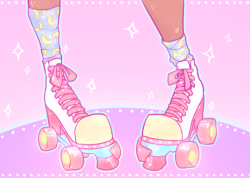 agent-lapin:                    ♡ ♡ ♡ Stacey got them light up rollerskates ♡ ♡ ♡