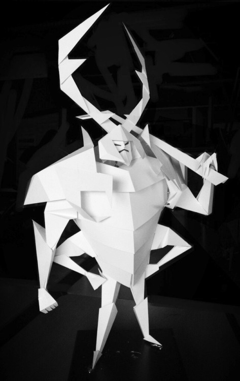 One of my wife’s incredible paper sculptures for Kubo. She inspired the story and was a big pa