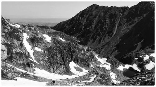 View at the climb at Zawrat pass below. . . . #blackandwhite #blackandwhitephotograph #blackandwhite