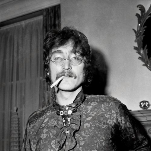 John Lennon At Manager Brian Epstein's West London Home For A Photocall For The Launch Of The Beatles'