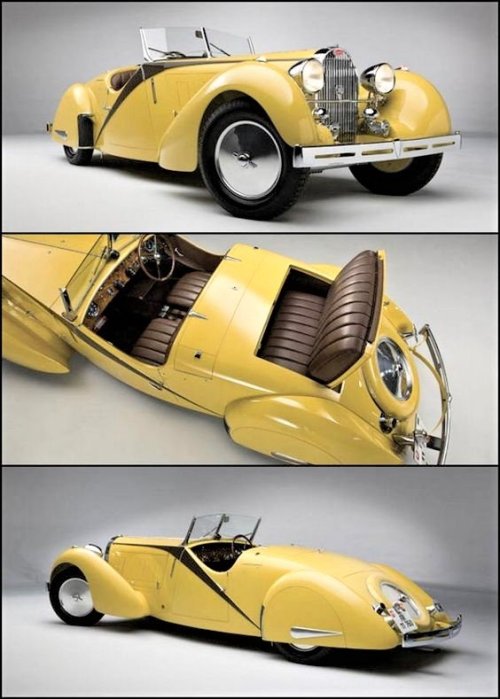 frenchcurious:Bugatti type 57 Grand Raid Roadster 1935. - source Art Deco.