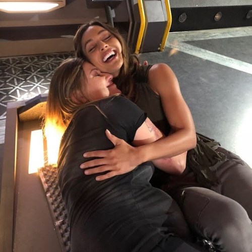 the100-news:rothenberg.jason Making tv can be fun. #602BTS @linzzmorgan​ @ivanamilicevic #the100 #th