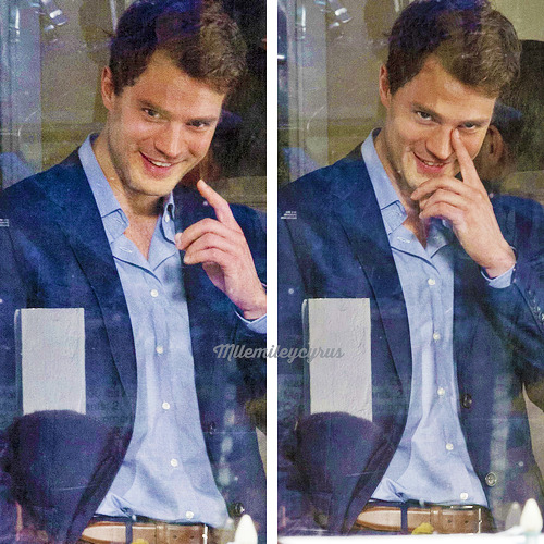 mllemileycyrus:  DECEMBER 04, Jamie Dornan filming a scene for '50 Shades of Grey' in Vancouver.