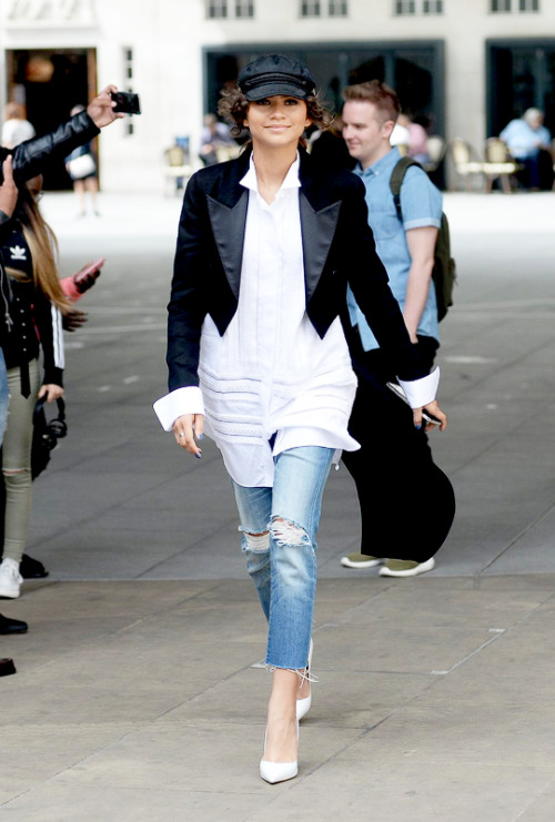 Zendaya arriving at BBC Radio 1 London, England June 16, 2017