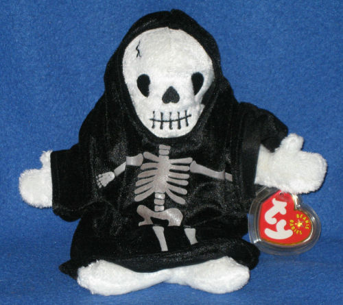 corpsemo:Ty Creepers Skeleton Beanie Baby, 2000