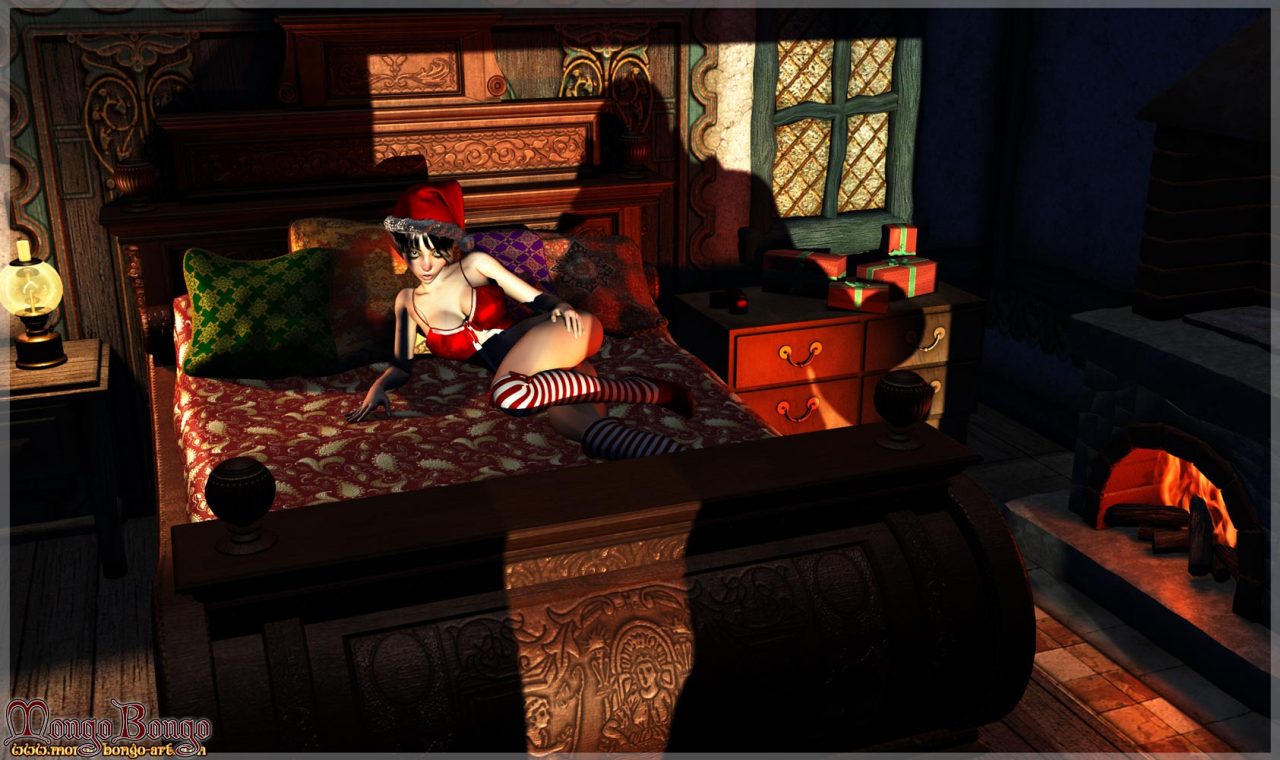 isitweirdifindcartoonssexy:  Santa unwinds after his all-nighter….@