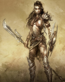 fantasy-scifi:  Warrior Girl