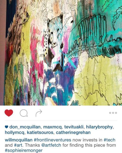 Spotted on #insta beautiful #Artfetch piece from #SophieIremonger at home in #FrontlineVentures. Tha