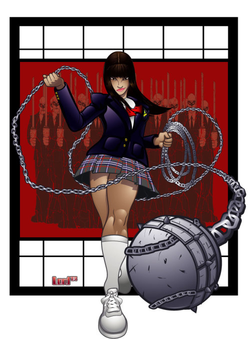 cultureunseen:  Art Salute to Gogo Yubari - Chiaki Kuriyama#GogoLives  GRINDHOUSE