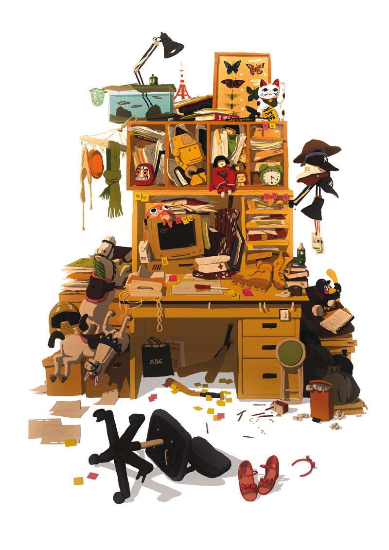 ca-tsuka:  Stills from “A Tribute to Satoshi Kon” french exhibition (online gallery).Satoshi