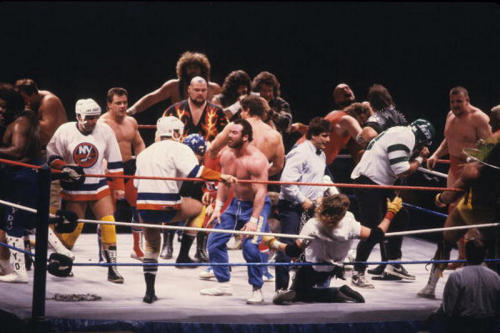 upnorthtrips:25 YEARS AGO TODAY |1/24/88| The very 1st WWF Royal Rumble is held. “Hacksaw” Jim Dug