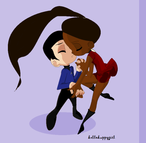 spockanduhura-blog:The Kiss by ~hellohappygirl