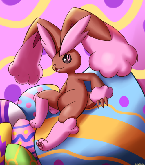 inikaxeathis:I’ve been away from home most of today so my Easter drawing is a little last-minute, wh