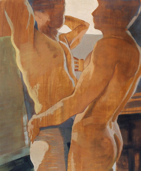 ex-frat-man:    Brad PASUTTI. Pareja 3 [casein tempera on panel], 2001.  