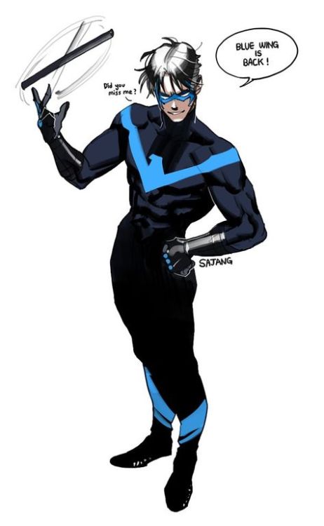 jaydickfanfiction: Nightwing Fanart by SajangAll the twitter accounts have been purged? Or I’m