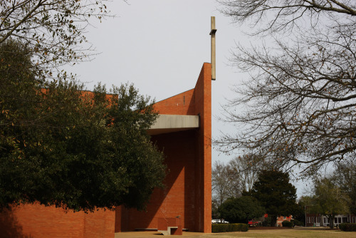 mottalini:Check out this article about brutalism in Slate.Here’s Paul Rudolph’s chapel in Tuskeegee,