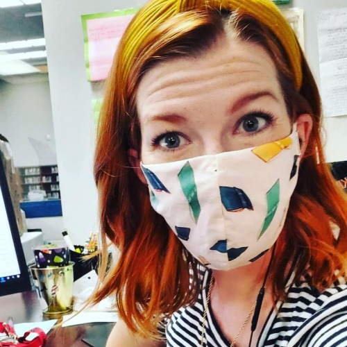 Mask style #whatthelibrarianwore “Strange as it may seem, I still hope for the best, even thou