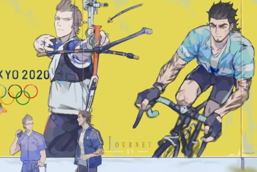 FFXV at Tokyo Olympics (from FFXV Fanbook &gt;Journey&lt;)still another year till 2020, but I though