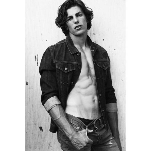 Denim & abs with #FordMen’s @zach1rogers by @luvgenation! by fordmodels