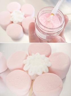 kawaiistomp: Marshmallow Flower Pops ~ (photo