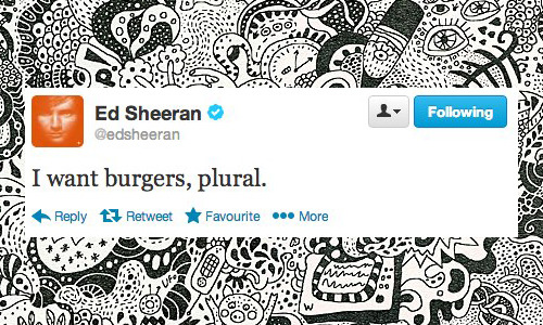 ammericanaexotica:  Ed Sheeran & twitter               